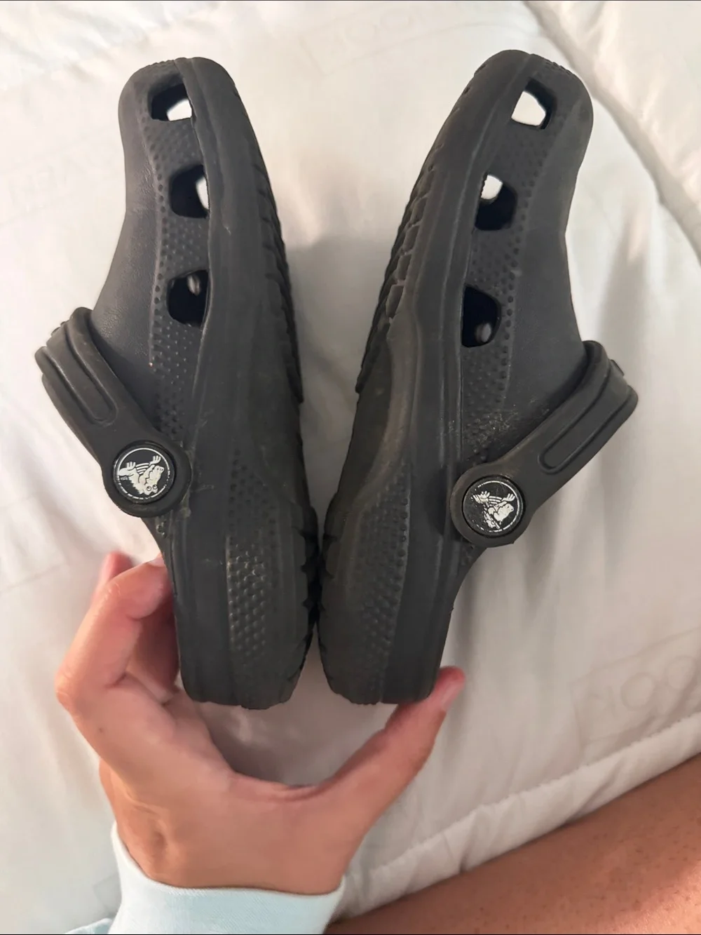 CROCS Kids Black Classic Clog Sandals unisex Size C12